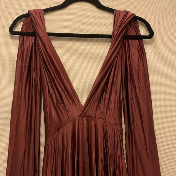 NWT Butter by Nadia - Signature Satin Wrap Dress - Picture 2 of 9